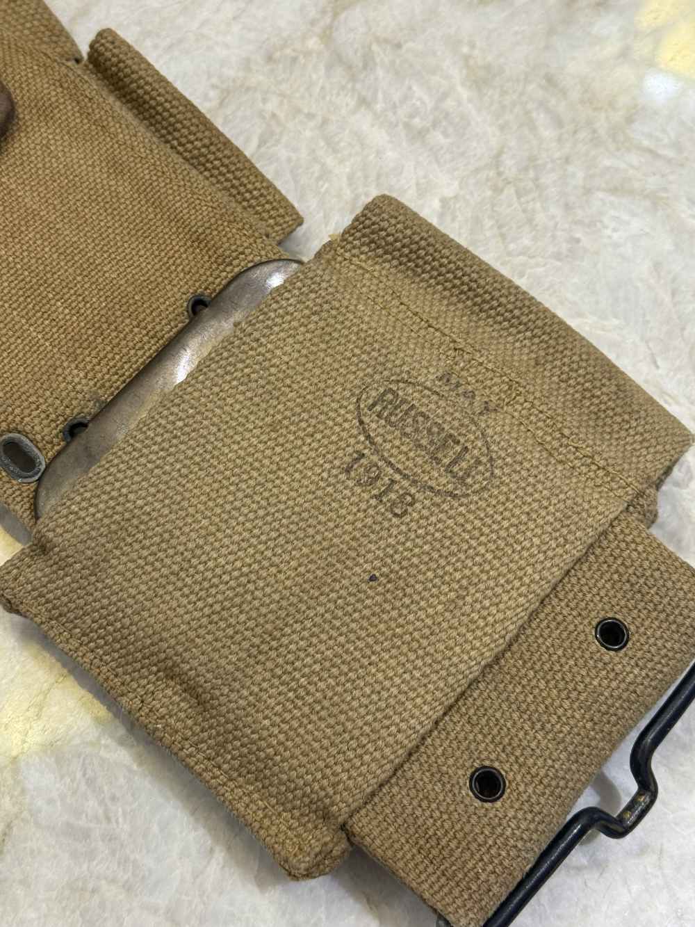 MODEL 1912 CAVALRY CARTRIDGE BELT COMPLETE FUNCTIONAL.-img-8