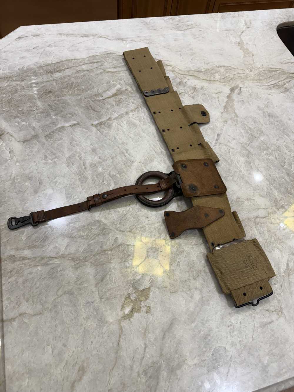 MODEL 1912 CAVALRY CARTRIDGE BELT COMPLETE FUNCTIONAL.-img-9