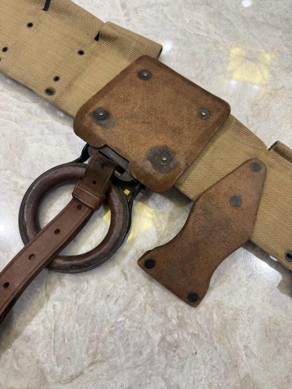 MODEL 1912 CAVALRY CARTRIDGE BELT COMPLETE FUNCTIONAL.-img-10