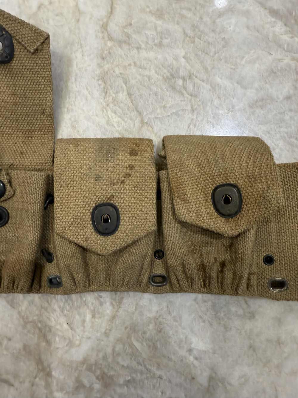 MODEL 1912 CAVALRY CARTRIDGE BELT COMPLETE FUNCTIONAL.-img-1