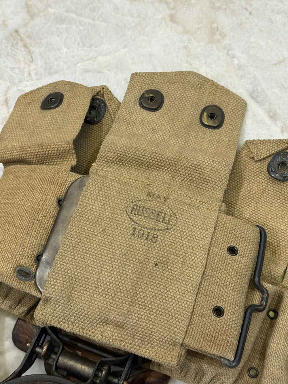 MODEL 1912 CAVALRY CARTRIDGE BELT COMPLETE FUNCTIONAL.-img-7