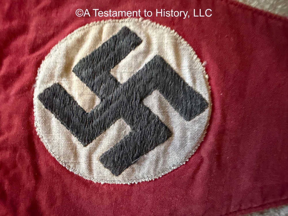 WWII GERMAN- NSDAP N*ZI PARTY PENNANT- ORIGINAL WW2 -img-6