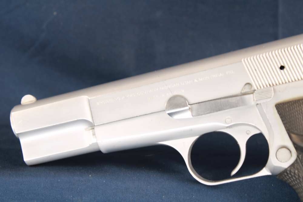 (42763)USED 1976 Browning Hi-Power 9 MM 4.5" barrel W/ (3) Magazines -img-7