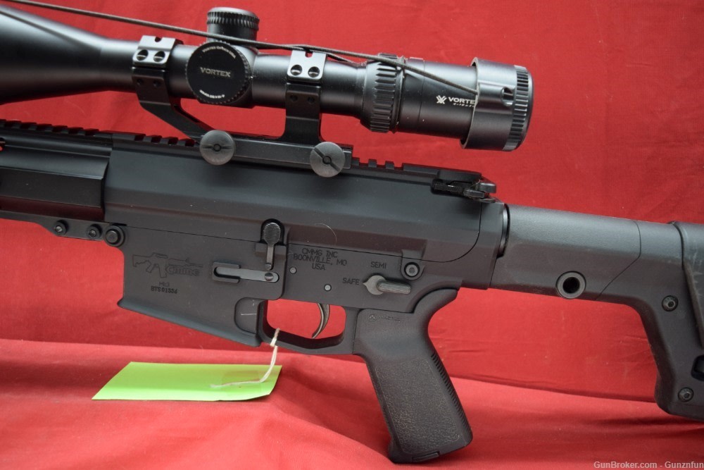 (29028)USED CMMG MK3 6.5 Creedmoor 24" barrel W/ Vortex scope & Bipod-img-8