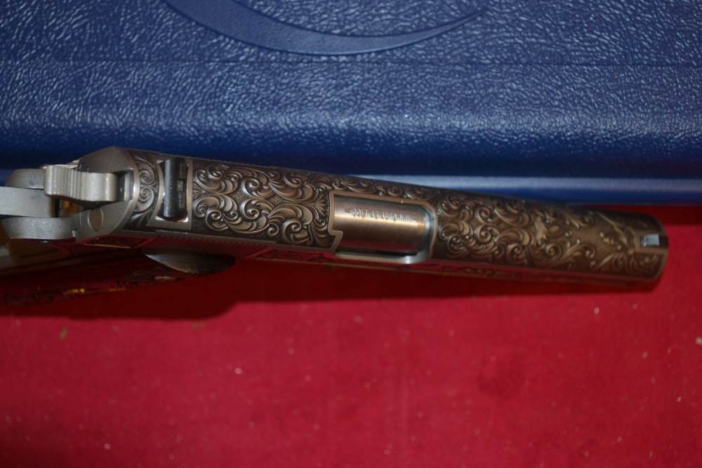 Colt 1911 Government 45ACP 5"Barrel "AAA Grade Scroll Engraving".-img-6