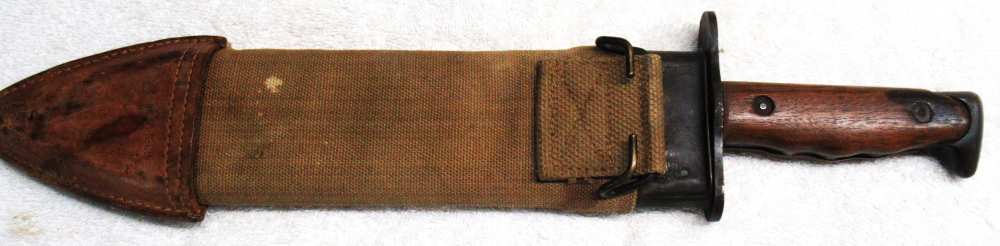 US Model 1917 Knife, U S army issue to Donald Yates in 1943, Attu Island.-img-1