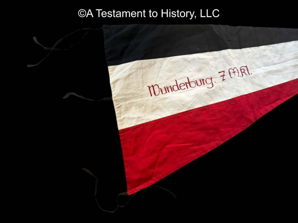 WWII GERMAN- VERY EARLY NSDAP N*ZI PARTY FLAG PENNANT- CIRCA LATE 20s- 1933-img-3