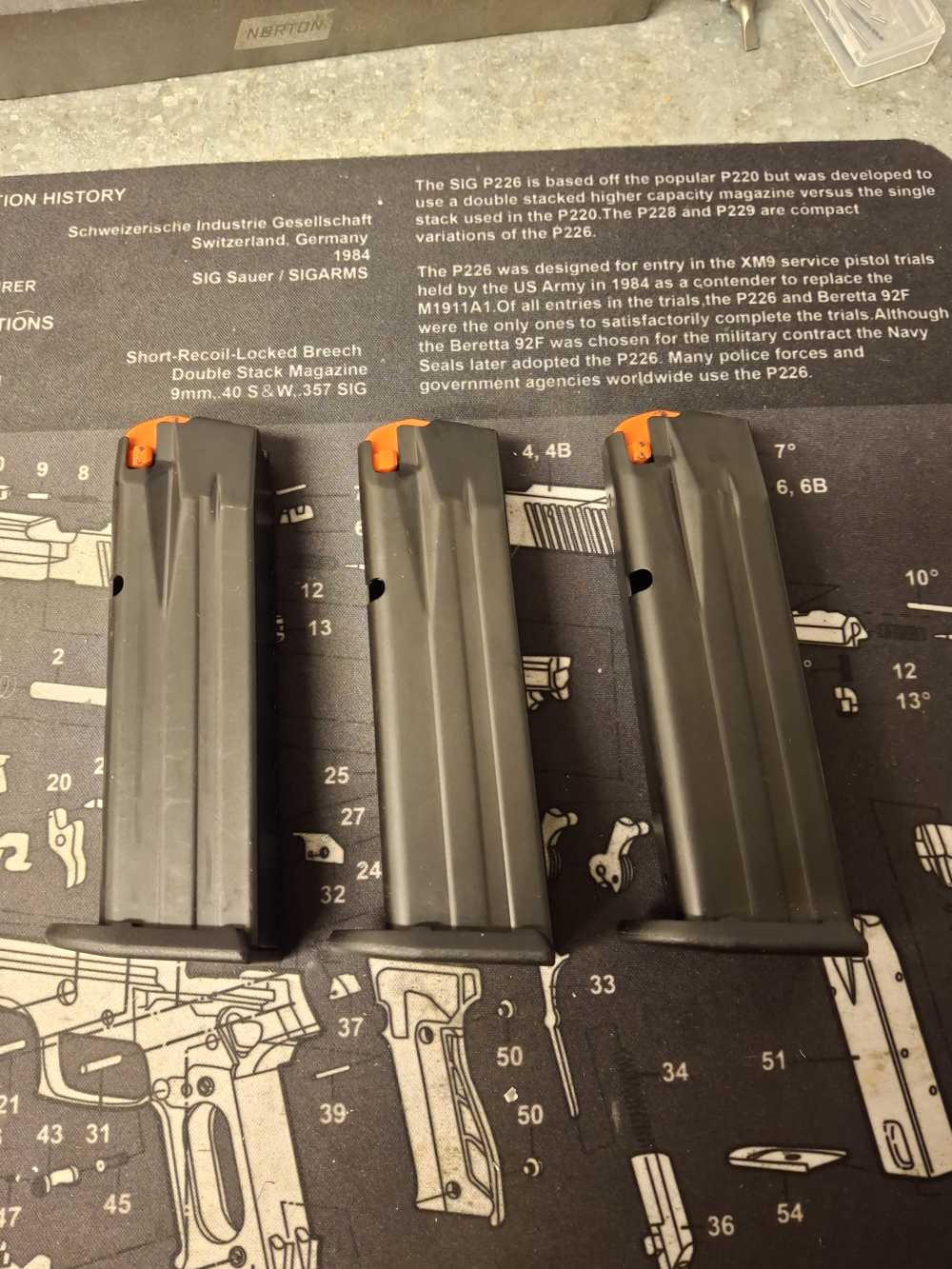 Walther PPQ M2 Magazines .40 S&W 3 Pack-M1 Cutout-img-0