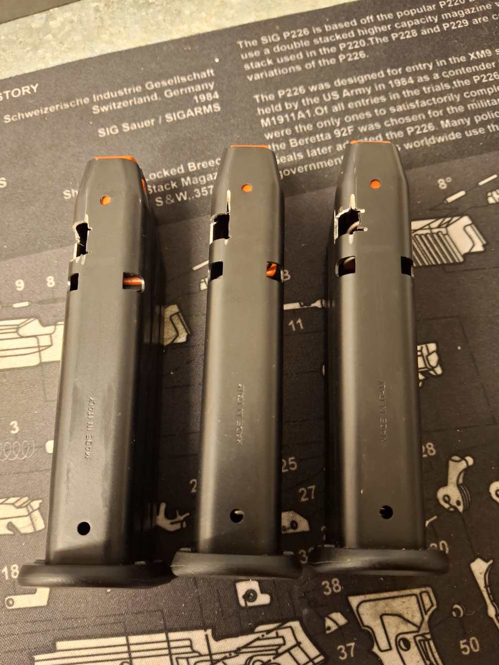 Walther PPQ M2 Magazines .40 S&W 3 Pack-M1 Cutout-img-3