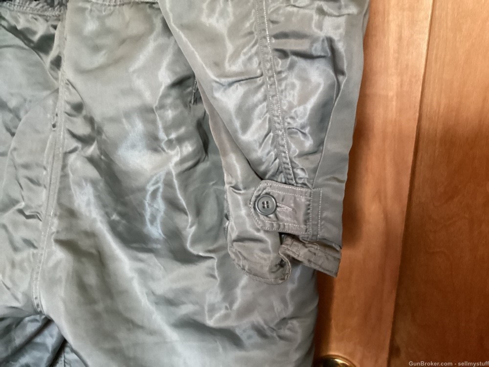 USAF Flight Suit Coverall Flying Mens  1/P Green , LARGE, Long ,Korean War.-img-5