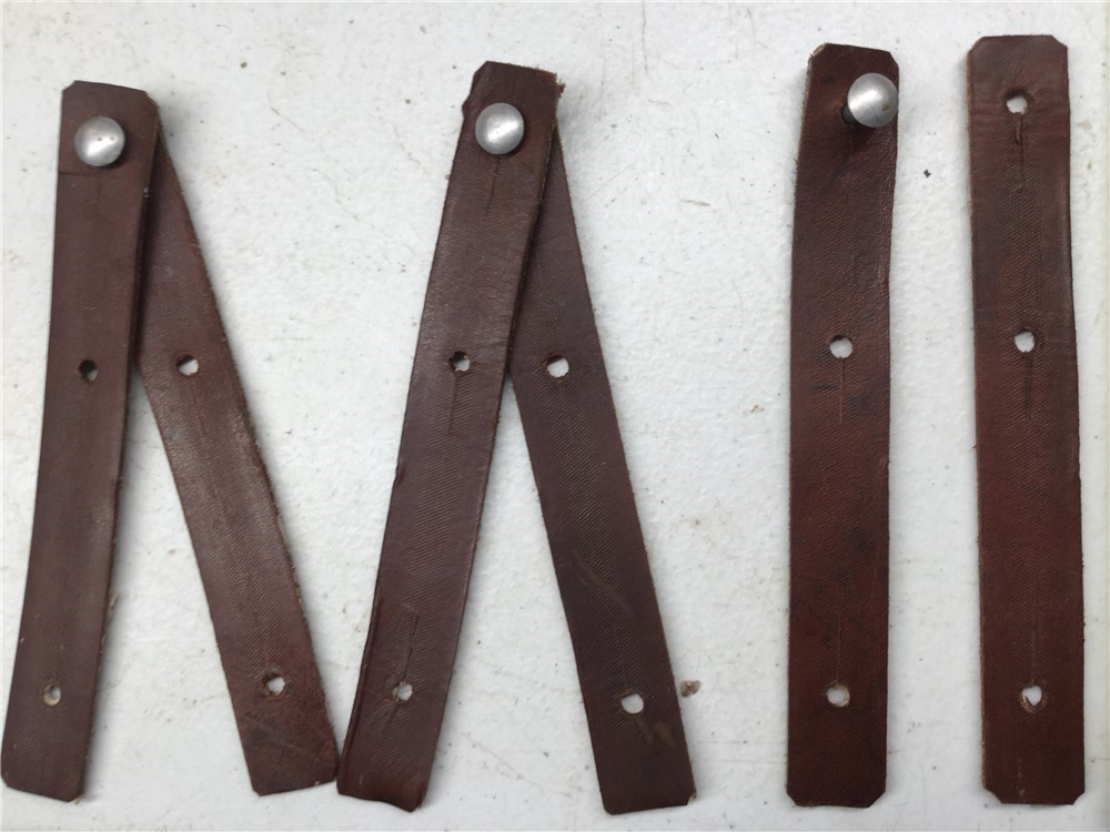 Chinese SKS Rifle ,AK47,AKM,10 Pair- NOS/ UNISSUED,Sling Leather Tabs w/Bu-img-3