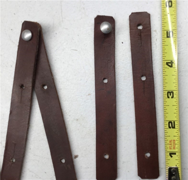 Chinese SKS Rifle ,AK47,AKM,10 Pair- NOS/ UNISSUED,Sling Leather Tabs w/Bu-img-2