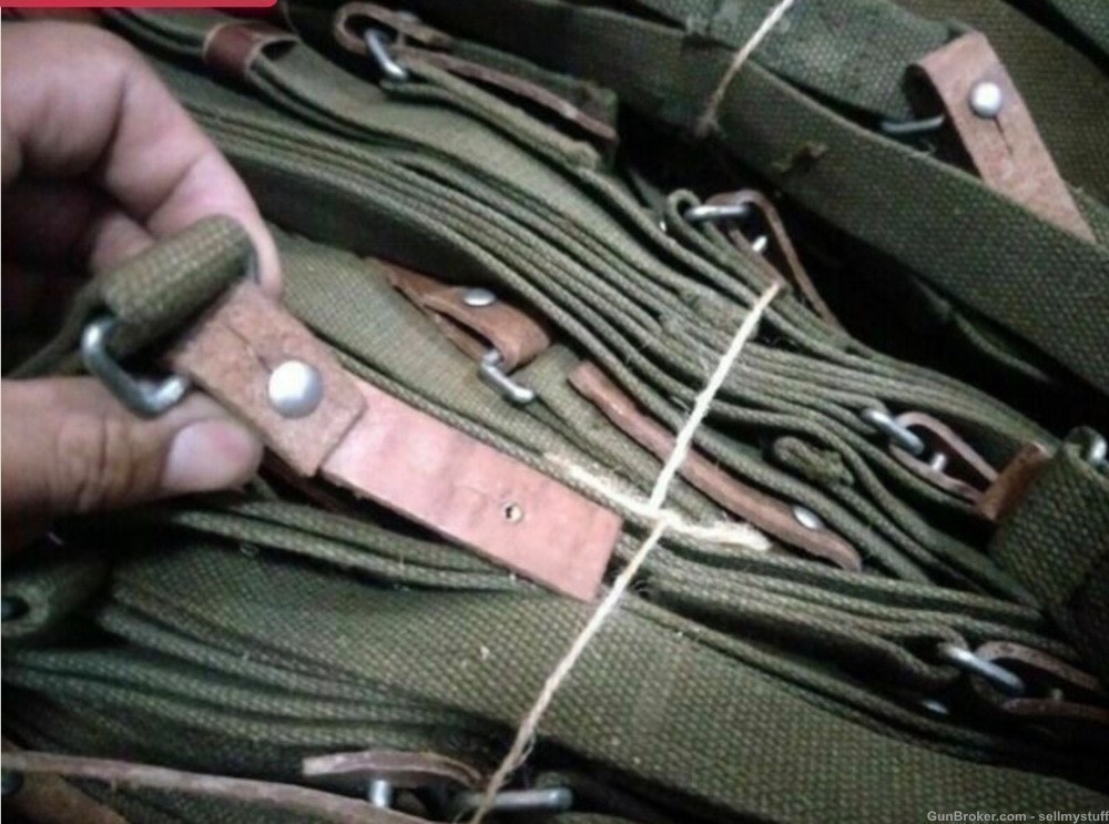 Chinese SKS Rifle ,AK47,AKM,10 Pair- NOS/ UNISSUED,Sling Leather Tabs w/Bu-img-6