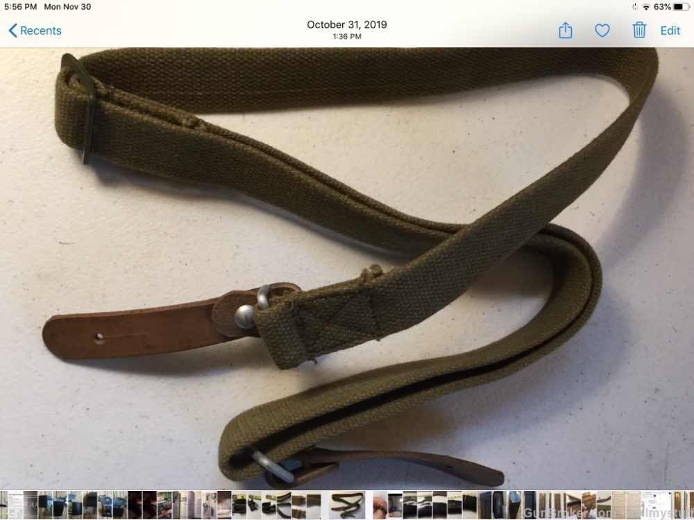 Chinese SKS Rifle ,AK47,AKM,10 Pair- NOS/ UNISSUED,Sling Leather Tabs w/Bu-img-5