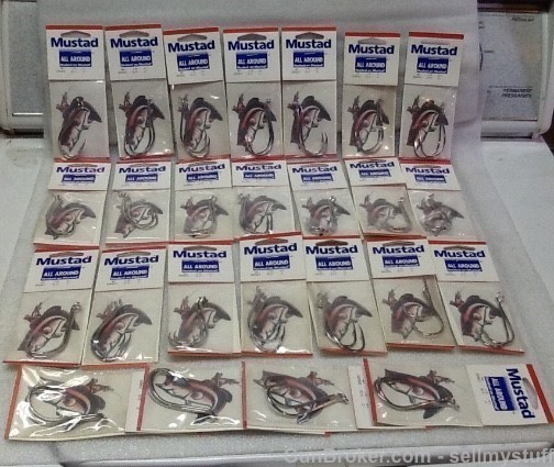 20 New Large Mustad 9/0 NICKEL Beak , Octopus Hooks ,Salwater or Fresh ,925-img-5