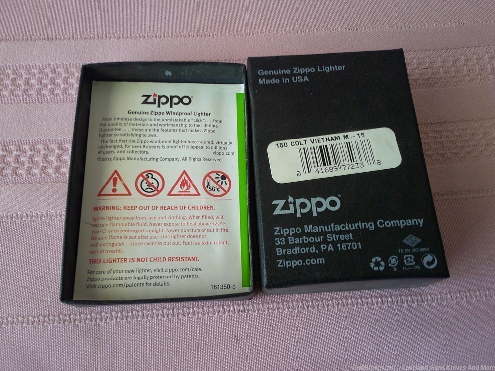 Only 150 USA Made Rare Case XX Zippo Colt Vietnam M-16 Firearms Lighter!-img-35