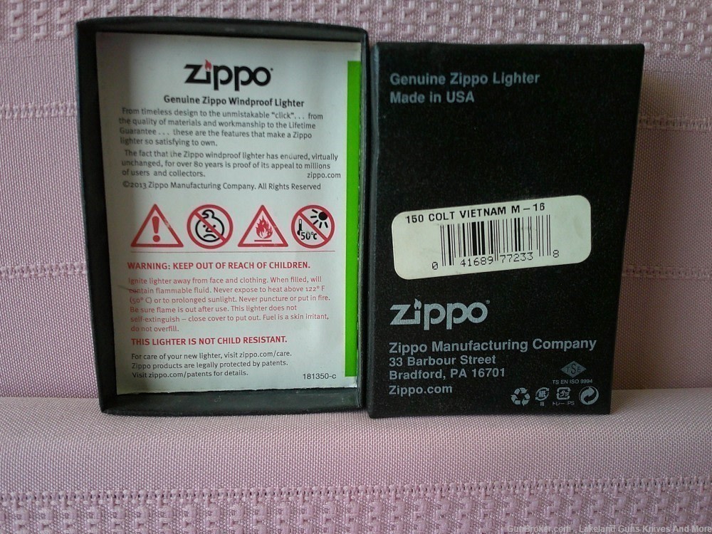 Only 150 USA Made Rare Case XX Zippo Colt Vietnam M-16 Firearms Lighter!-img-37