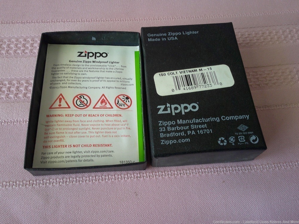 Only 150 USA Made Rare Case XX Zippo Colt Vietnam M-16 Firearms Lighter!-img-36