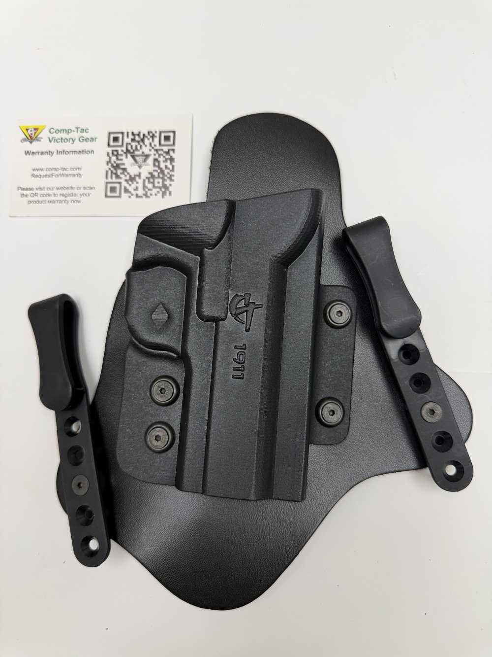 1911 HOLSTER, IWB, RIGHT HAND, MADE BY COMP-TAC USA, BLACK-img-0