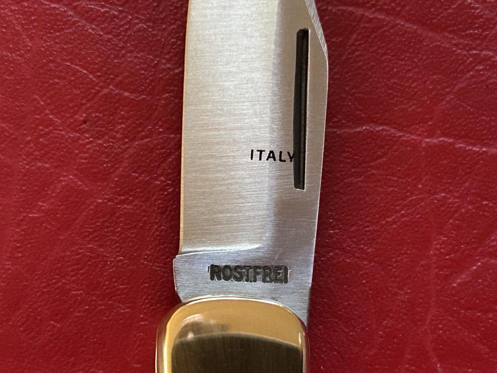 Vintage 1980’s Falcon Italy Handmade Small Lock Back Pocket Knife NOS-img-9