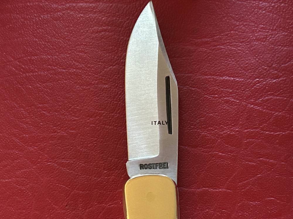 Vintage 1980’s Falcon Italy Handmade Small Lock Back Pocket Knife NOS-img-4