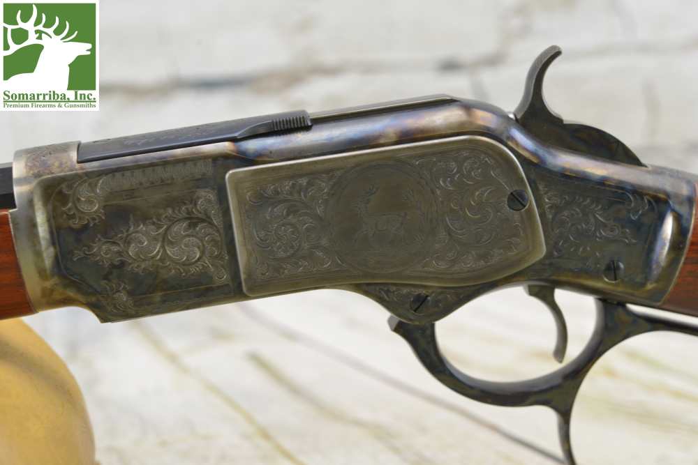 UBERTI RIFLE 342811 MODEL 1873 *LIMITED EDITION* SHORT RIFLE DELUXE, 45 COL-img-2