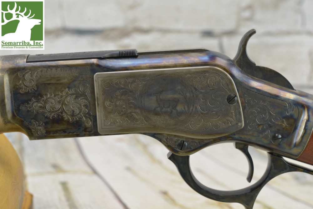 UBERTI RIFLE 342811 MODEL 1873 *LIMITED EDITION* SHORT RIFLE DELUXE, 45 COL-img-2