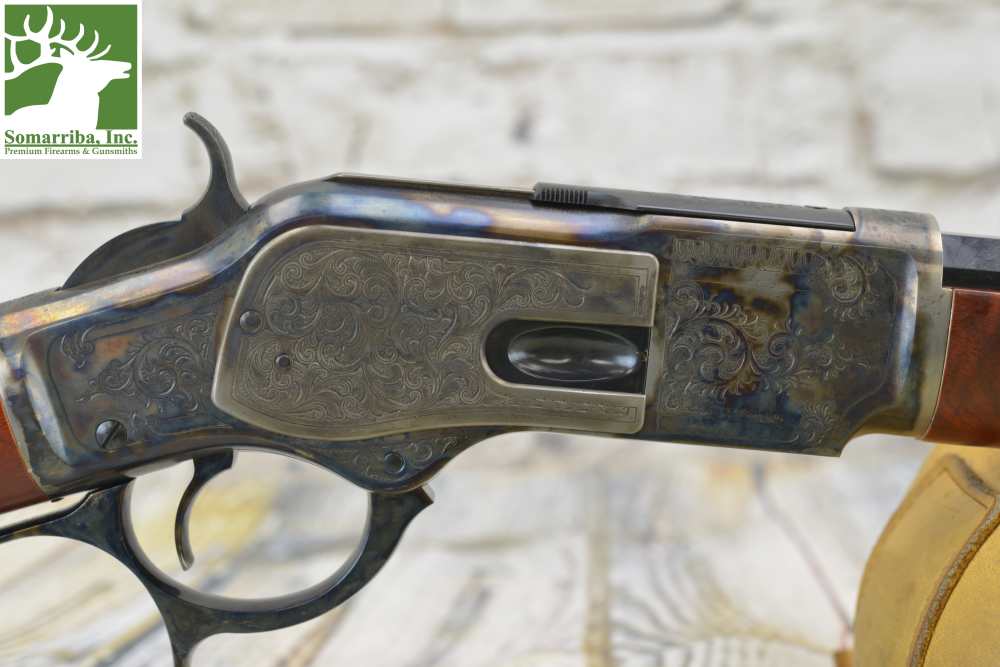 UBERTI RIFLE 342811 MODEL 1873 *LIMITED EDITION* SHORT RIFLE DELUXE, 45 COL-img-6