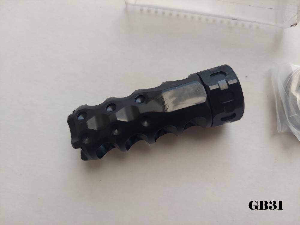 Precision Armament Hypertap Muzzle Brake .450 Cal. 5/8-32 400 Stainless-img-0