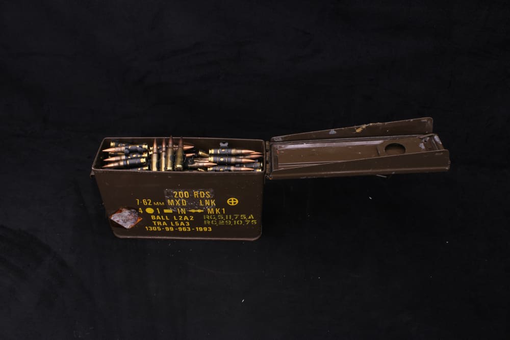 160 Rds British 7.62x51 NATO Linked Ball L2A2 Ammo in Original RG Can-img-7