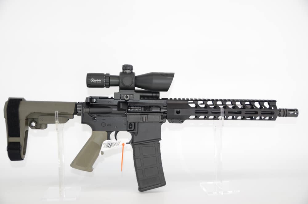 Palmetto State Armory PSA 11.5" Carbine 5.56 SB3 OD Green Firefield Scope-img-2