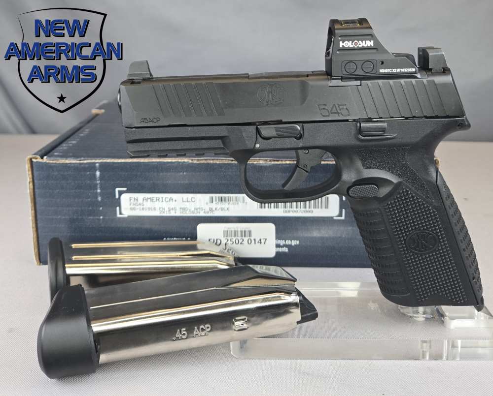 FNH 545 MRD .45 ACP 4.75 Inch w/ Holosun 407C Red Dot-img-0