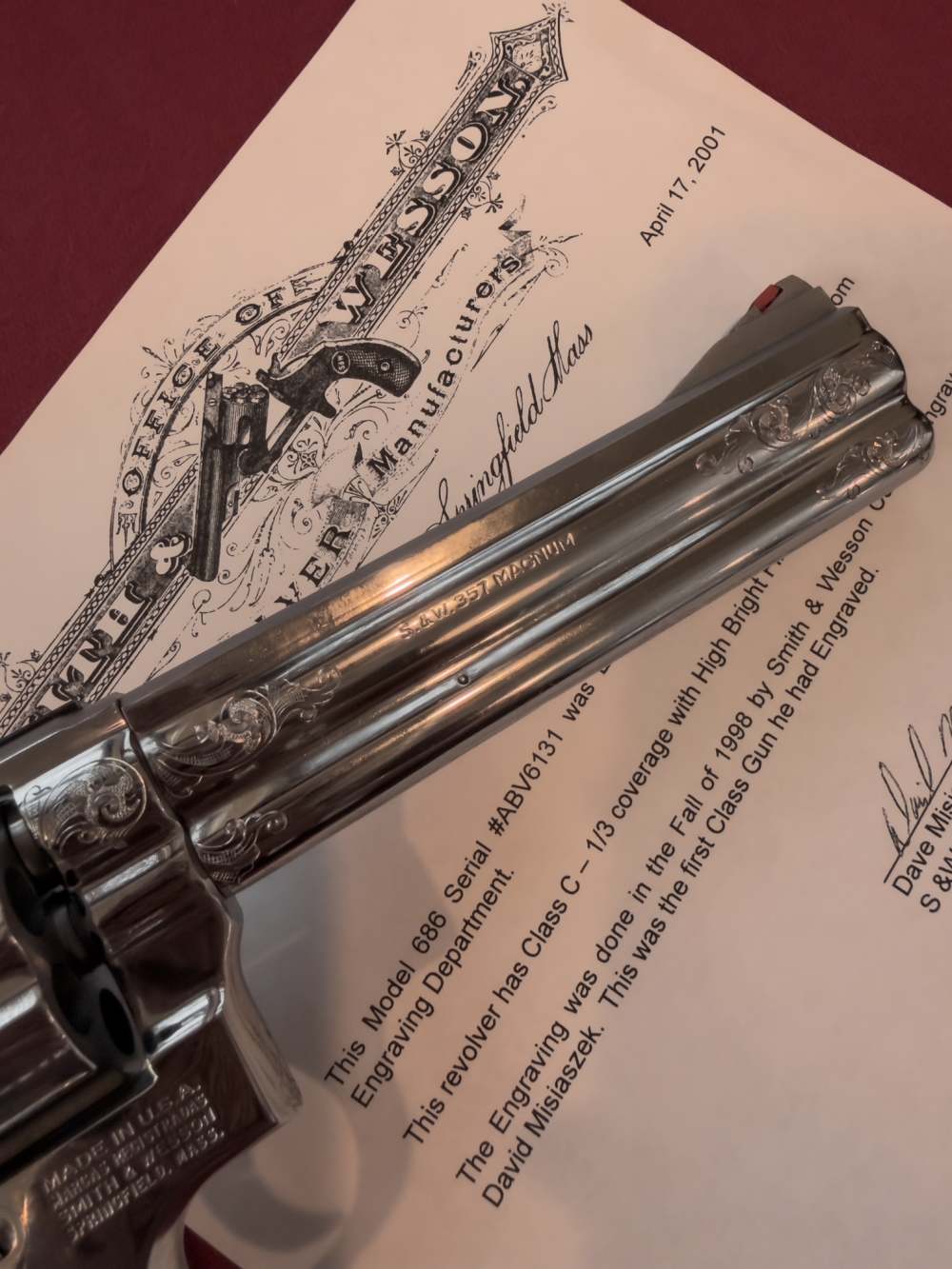 Exquisite Factory Engraved Smith & Wesson Model 686 Double Action Revolver-img-11