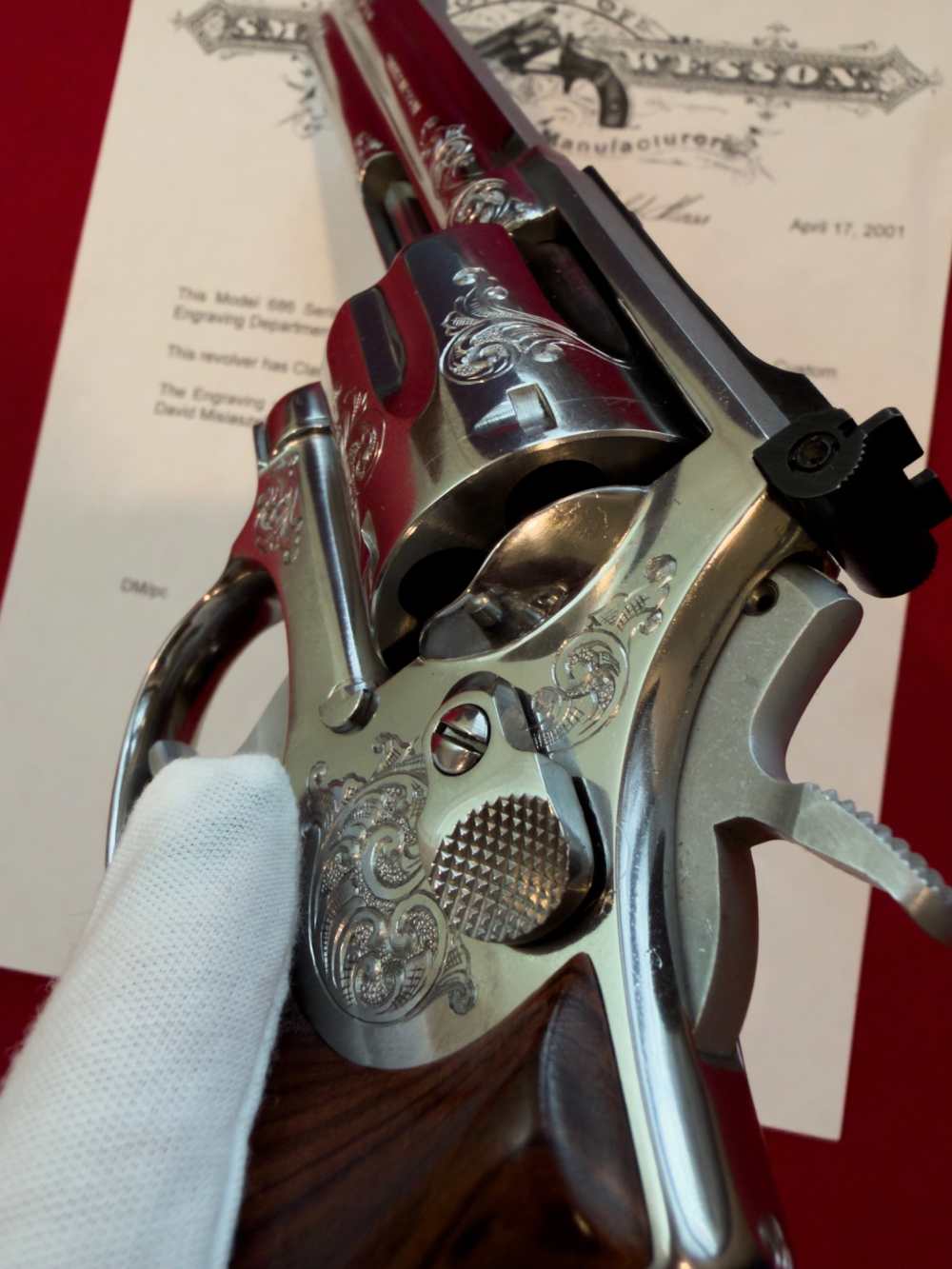 Exquisite Factory Engraved Smith & Wesson Model 686 Double Action Revolver-img-8