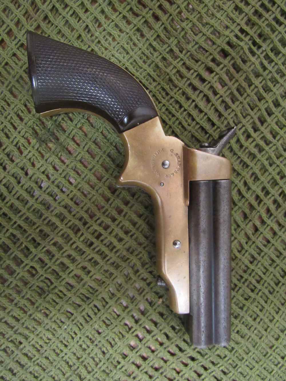 C. Sharps Model 2 (2A) .30 Cal. Rimfire 4-barrel pepperbox 1861-63-img-1