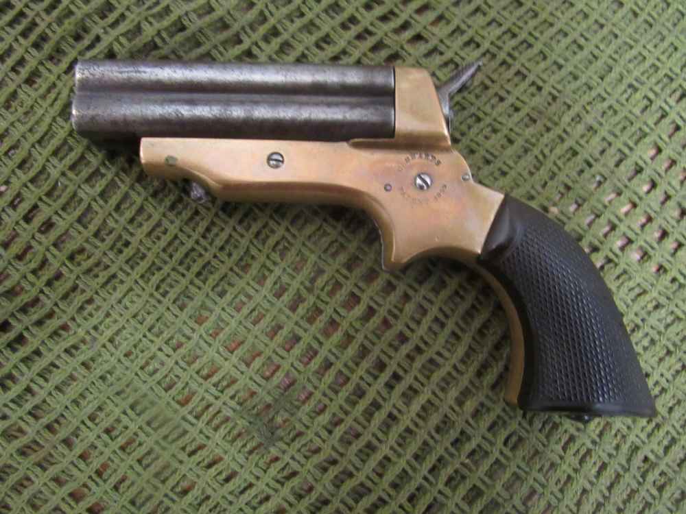 C. Sharps Model 2 (2A) .30 Cal. Rimfire 4-barrel pepperbox 1861-63-img-0