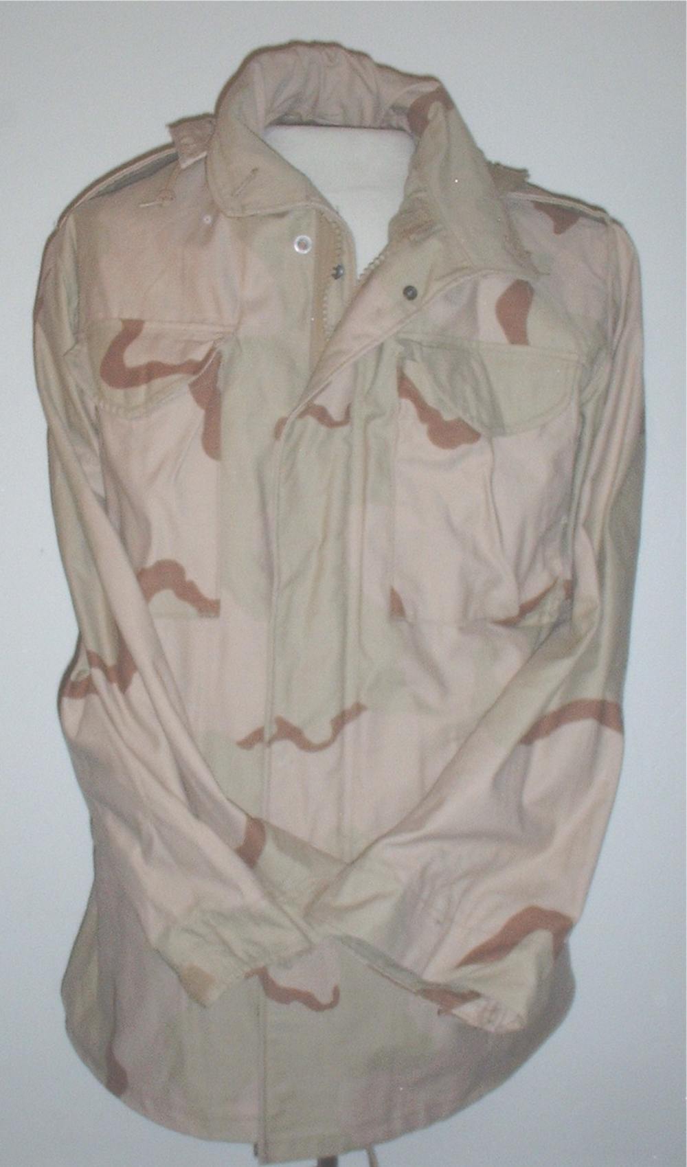 US Army M-65 field jacket small long, DCU desert camo, Golden 1989 NICE!-img-9
