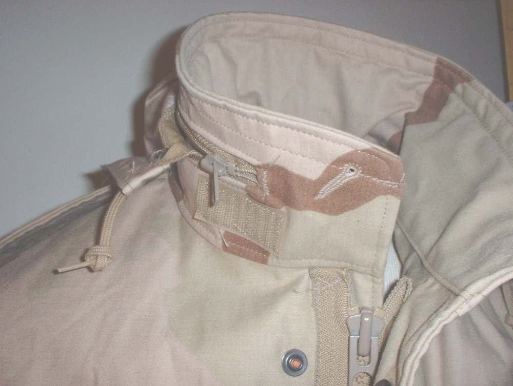 US Army M-65 field jacket small long, DCU desert camo, Golden 1989 NICE!-img-6