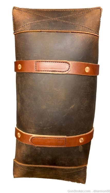 Buffalo Bison Leather Tote Tool Bag - Ammo, Gardening, Outdoorsmen - NEW-img-5