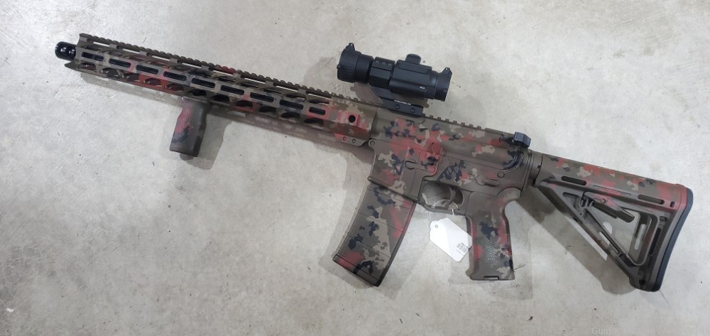 Custom PSA M4 Carbine Flectarn Camo Cerakote 1 of 1  *NEW*-img-0