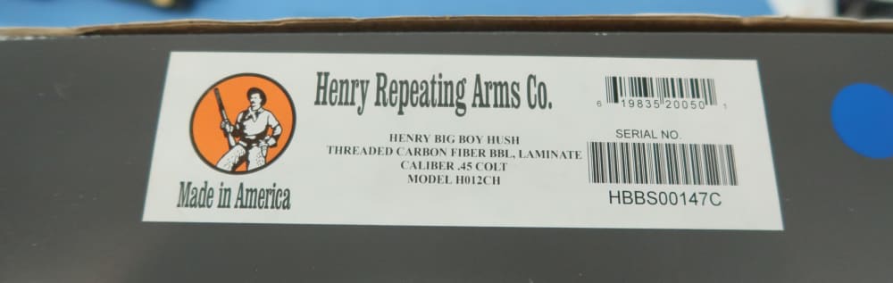 Henry Big Boy Hush 45 Colt H012CH Carbon Fiber Laminate Threaded Bbl Boxed-img-60
