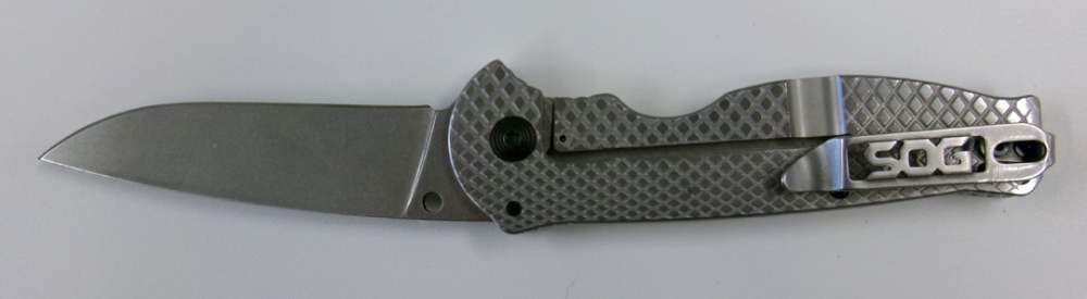 SOG Flash FL Blister Folding Knife. 3 3/4-inch Drop Point Blade. Mint.-img-3