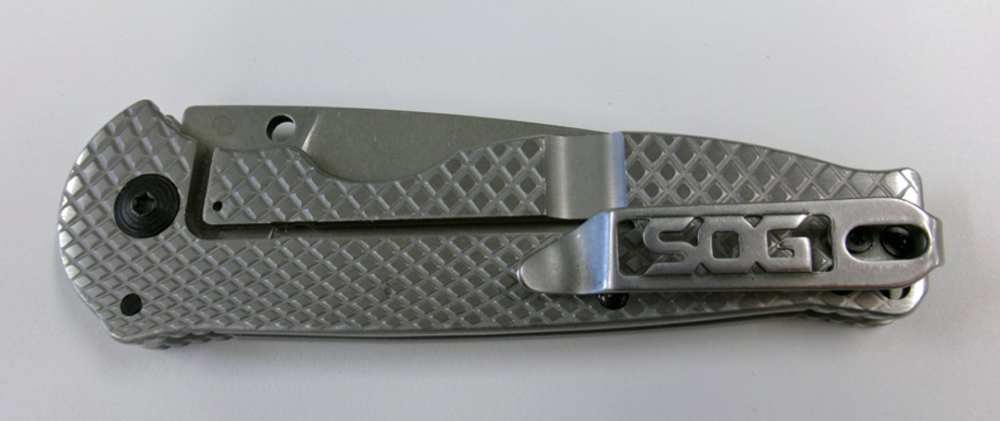 SOG Flash FL Blister Folding Knife. 3 3/4-inch Drop Point Blade. Mint.-img-0