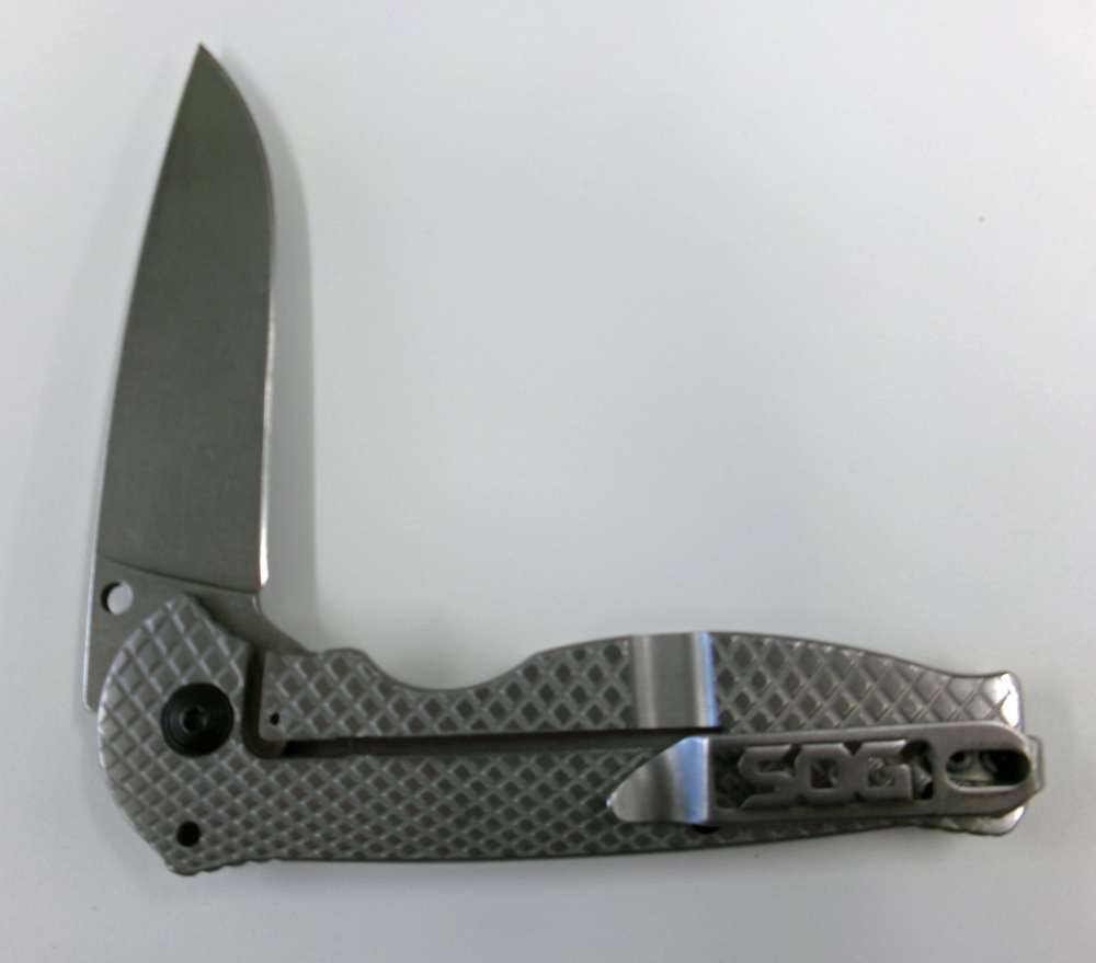 SOG Flash FL Blister Folding Knife. 3 3/4-inch Drop Point Blade. Mint.-img-2