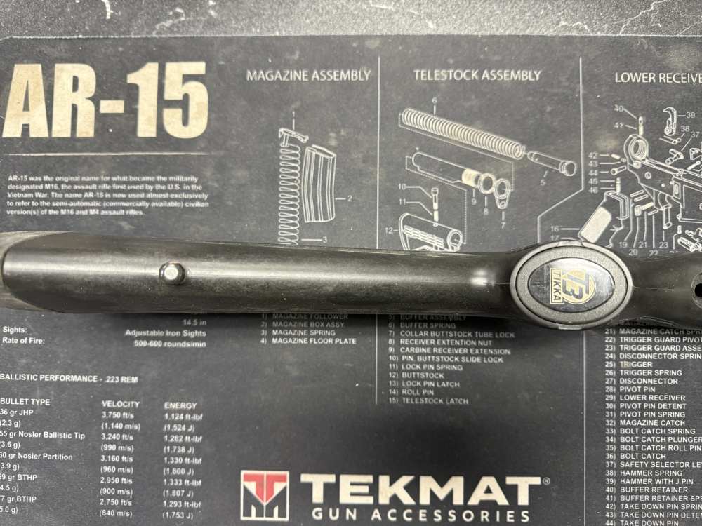 Used Factory Sako Tikka T3 Lite Takeoff Stock Black Polymer-img-11