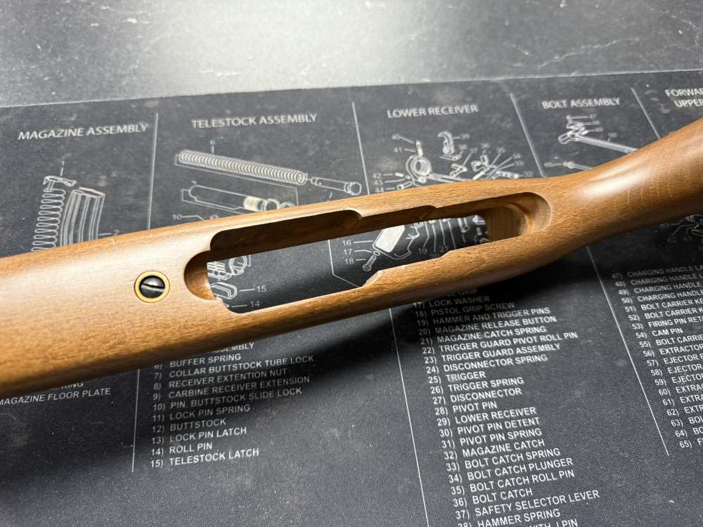 Factory Ruger 10/22 Carbine Full Factory Wood Stock w/ Barrel Clamp 22LR-img-3