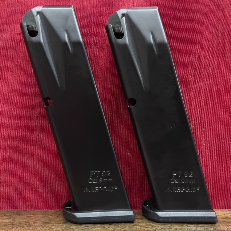 2 MecGar Taurus PT92 PT99 9mm 18rd 18 Round Pistol Magazines Mags Clips-img-7