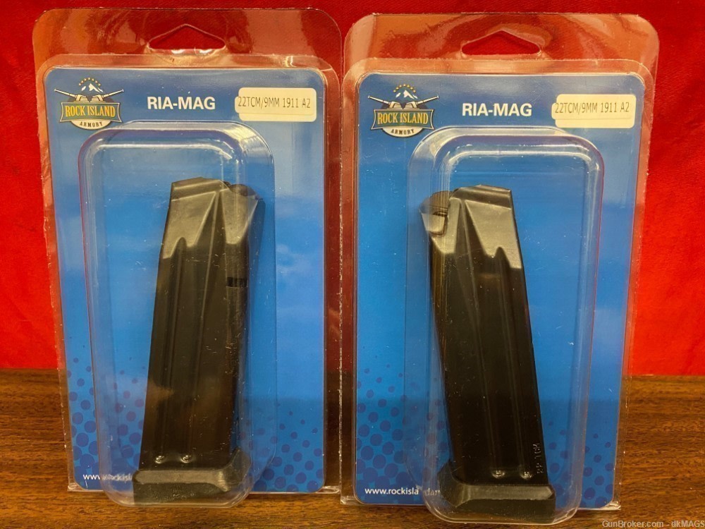 2 R.I.A. TCM .22TCM 9mm 17rd Magazines-img-0