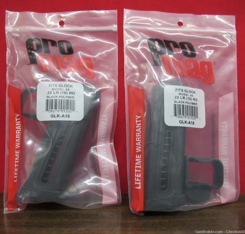 2 Glock 44 18rd .22 LR Magazines w Easy Loader-img-0