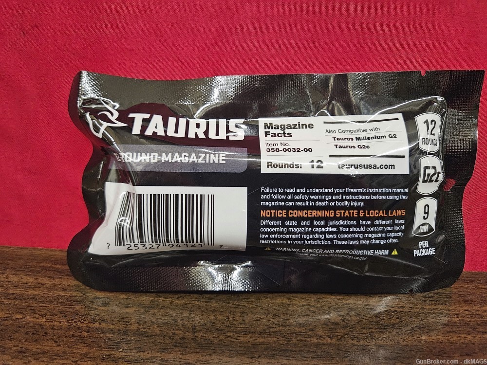 3 Taurus G2c 9mm 12rd G2C G3C PT111 Magazines Mags Clips Candy Bar Package-img-3